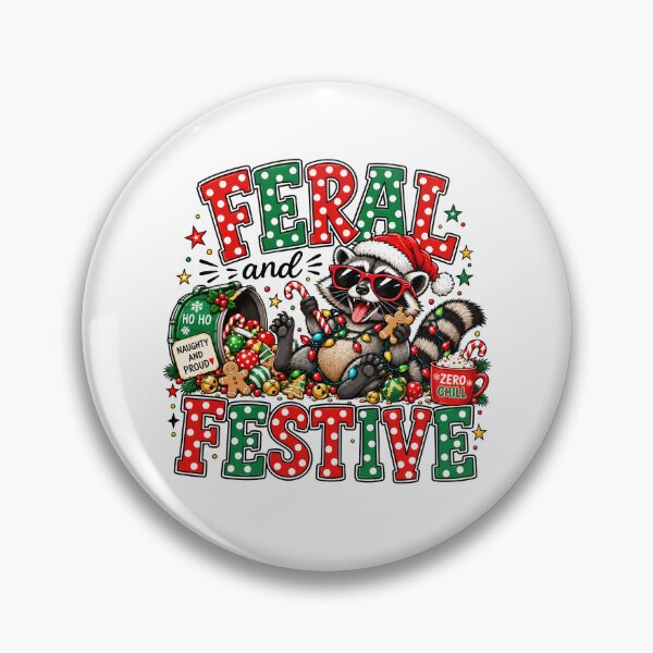 Item preview, Feral and Festive Raccoon designed and sold by milomatchart.