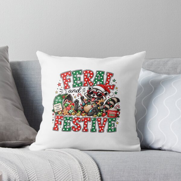 Item preview, Feral and Festive Raccoon designed and sold by milomatchart.