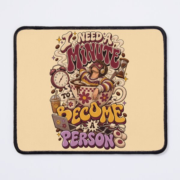 Item preview, I Need a Minute to Become a Person Coffee Morning Humor designed and sold by Pick&Grin.