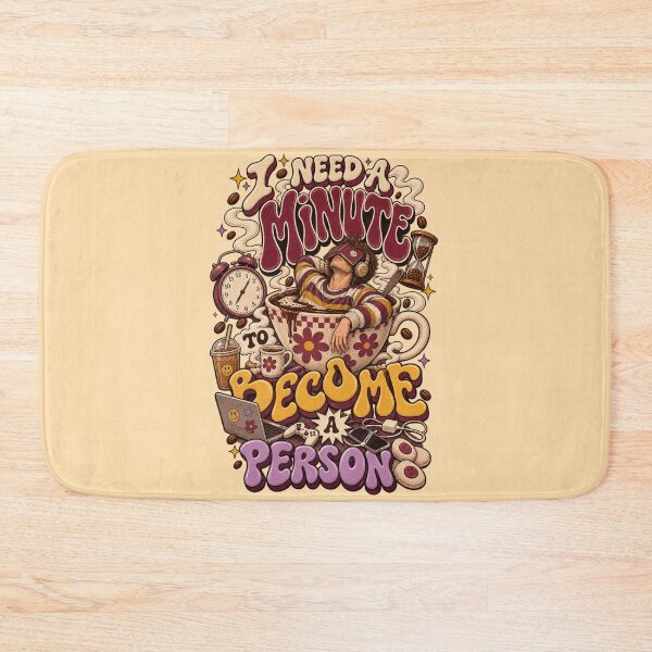 Item preview, I Need a Minute to Become a Person Coffee Morning Humor designed and sold by Pick&Grin.