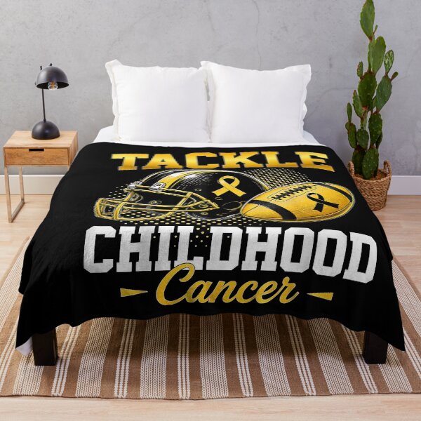 Item preview, Football Gold Ribbon Tackle Childhood Cancer Awareness  designed and sold by Altenpendinton.