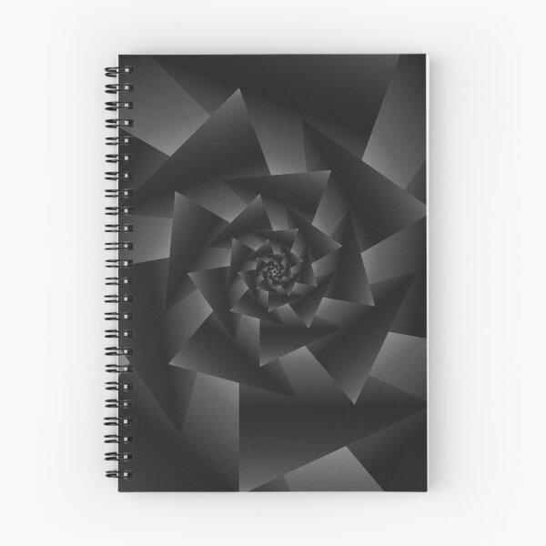 Item preview, Black Geometric Triangle Spiral Flower designed and sold by Elsy's Art.