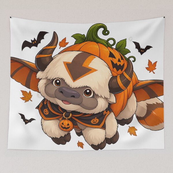 Item preview, Halloween Flying Bison Pumpkin Costume Cute Fantasy Design designed and sold by CreativeNest Prints.