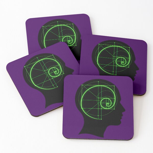 Item preview, Golden Ratio Fibonacci Spiral Corporate Psychology Neon Art designed and sold by PERSPECTIVERED.