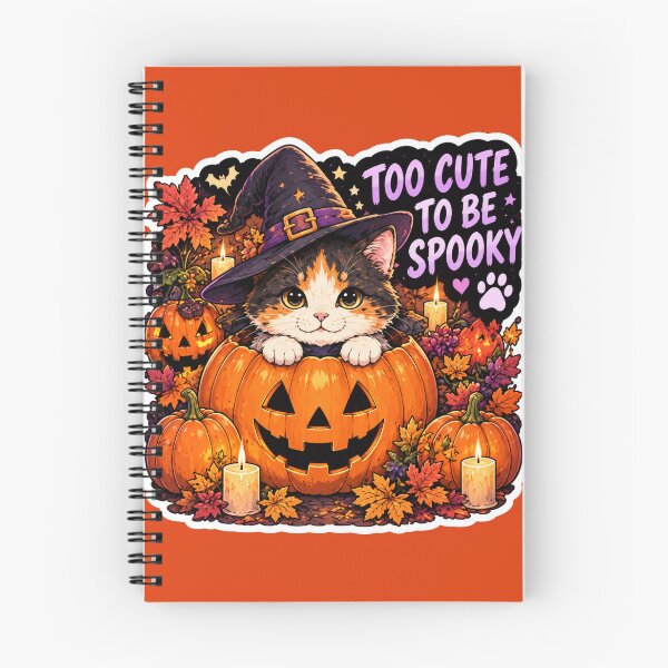 Item preview, Too Cute to Be Spooky Calico Cat Design | Chaos Cat Club Halloween Pumpkin designed and sold by DailyStruggleCo.