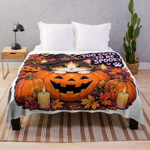 Item preview, Too Cute to Be Spooky Calico Cat Design | Chaos Cat Club Halloween Pumpkin designed and sold by DailyStruggleCo.