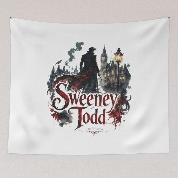 Artikelvorschau, Sweeney Todd Das Musical Dunkle Gothic-Kunst entworfen und verkauft von Gracieehner.