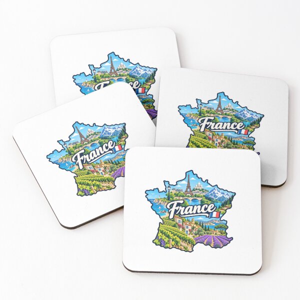 Item preview, France Country Map designed and sold by Myra365Art.