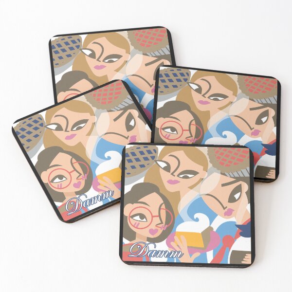 Item preview, Women Enjoying Pie and Coffee Illustration designed and sold by Gracieehner.
