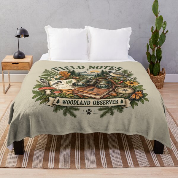 Item preview, Woodland Observer Nature Vintage Birdwatching Forest Illustration designed and sold by Pick&Grin.