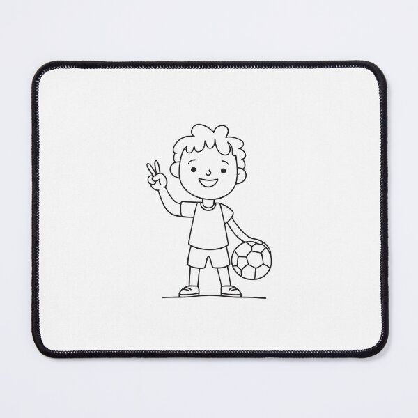 Item preview, Child Making Victory Sign with Ball designed and sold by rasagamastore.