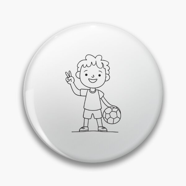 Item preview, Child Making Victory Sign with Ball designed and sold by rasagamastore.