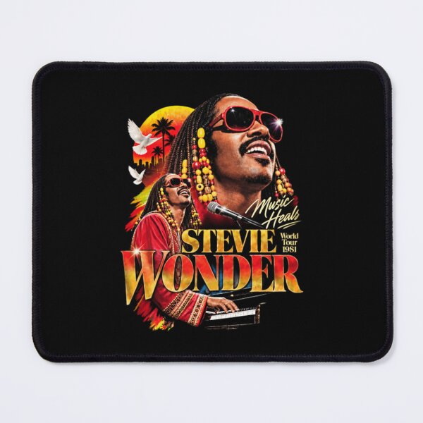 Item preview, Stevie Wonder Music Heals, 1981 World Tour, Vintage Soul Funk designed and sold by HoneyMonday.