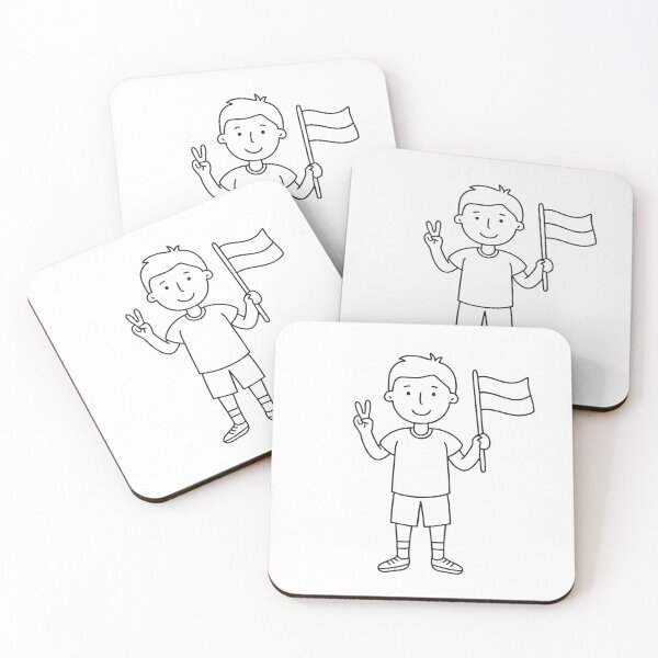 Item preview, Fan Making Victory Sign with Flag designed and sold by rasagamastore.