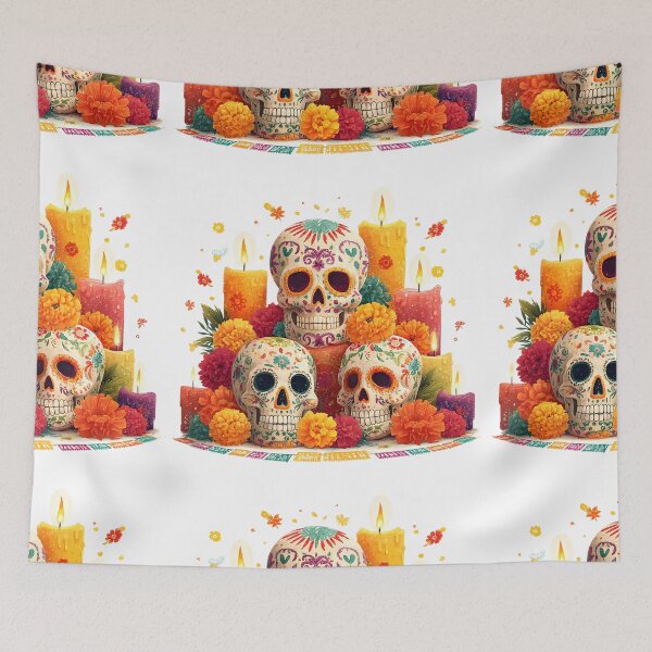 Item preview, Sugar skulls ofrenda designed and sold by Instant Printing.