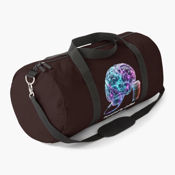 Item preview, Powered By Coffee & Deadlines - 3D Neon Brain Cyberpunk designed and sold by CoffeeAndChao.