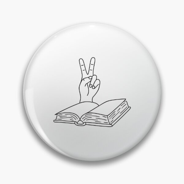 Item preview, Hand Making Victory Sign Beside Book designed and sold by rasagamastore.
