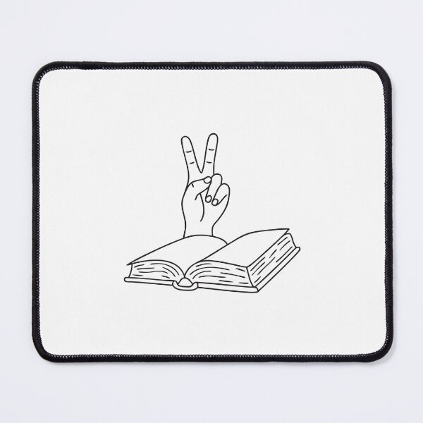 Item preview, Hand Making Victory Sign Beside Book designed and sold by rasagamastore.