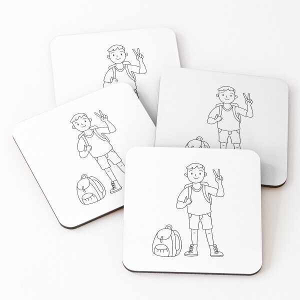 Item preview, Hiker Making Victory Sign with Backpack designed and sold by rasagamastore.