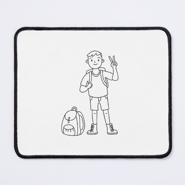 Item preview, Hiker Making Victory Sign with Backpack designed and sold by rasagamastore.