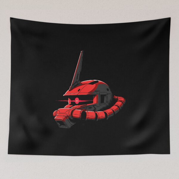 Item preview, MS-06S Char's Zaku II gundam head digital art illustration designed and sold by sabartgunpla.