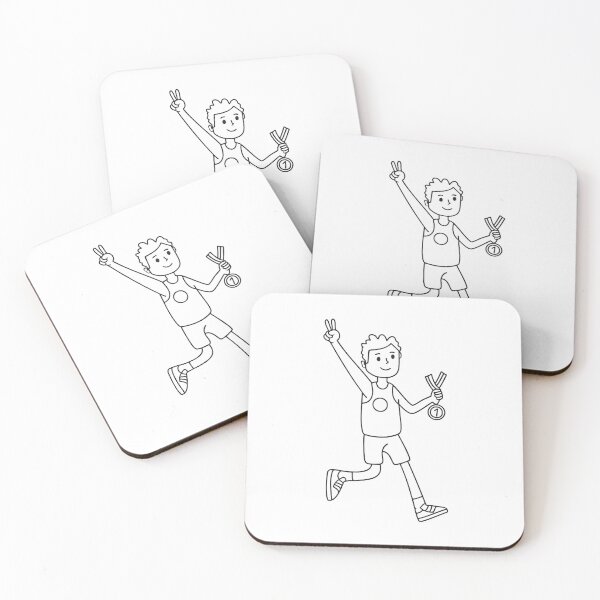 Item preview, Runner Making Victory Sign with Medal designed and sold by rasagamastore.