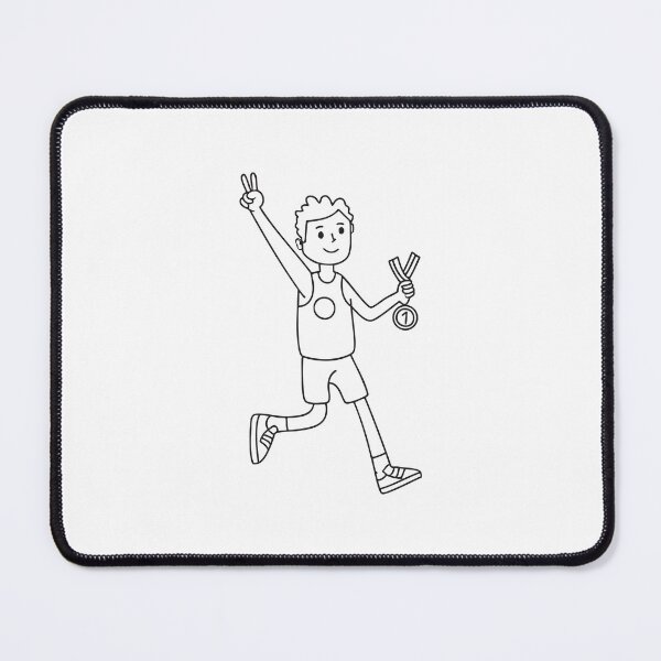 Item preview, Runner Making Victory Sign with Medal designed and sold by rasagamastore.