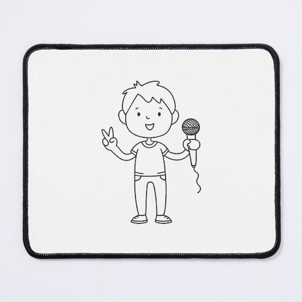 Item preview, Singer Making Victory Sign with Microphone designed and sold by rasagamastore.
