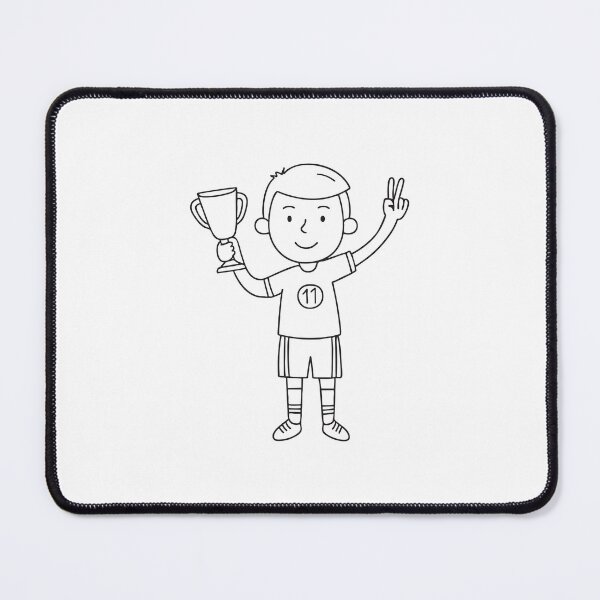 Item preview, Soccer Player with Victory Sign and Trophy designed and sold by rasagamastore.