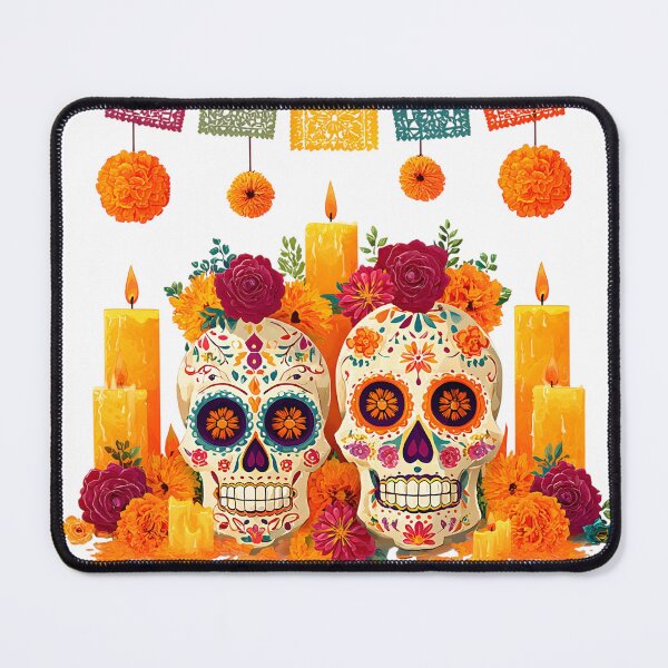 Item preview, Sugar skulls ofrenda Mexico designed and sold by Instant Printing.