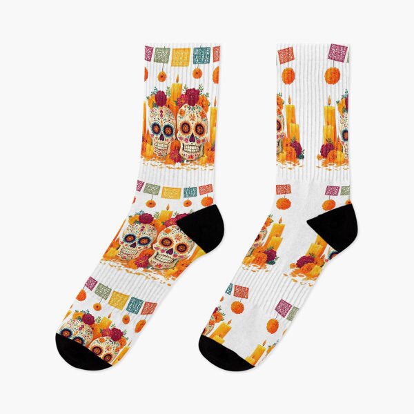 Item preview, Sugar skulls ofrenda Mexico designed and sold by Instant Printing.