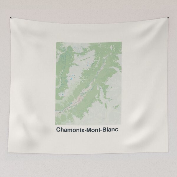 Item preview, Chamonix Minimalistic Map Art designed and sold by MapsNerd.