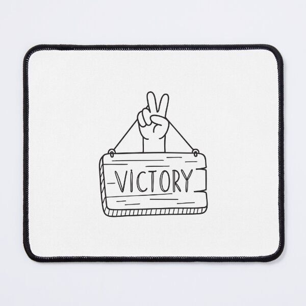 Item preview, Victory Sign on Wooden Board designed and sold by rasagamastore.