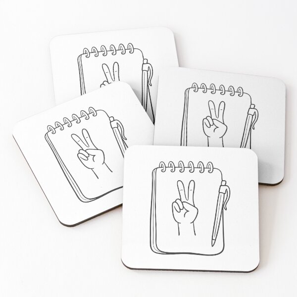 Item preview, Victory Sign on Notebook Page designed and sold by rasagamastore.