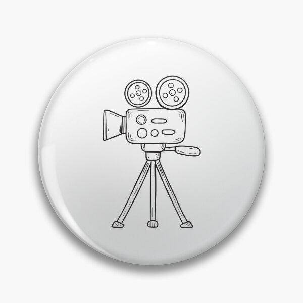 Item preview, An illustration of video camera on a tripod designed and sold by rasagamastore.