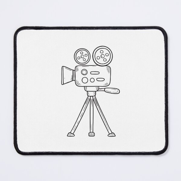 Item preview, An illustration of video camera on a tripod designed and sold by rasagamastore.