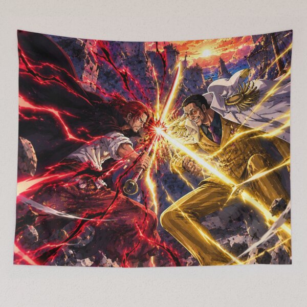 Item preview, Shanks Vs Kizaru designed and sold by jinwooo.