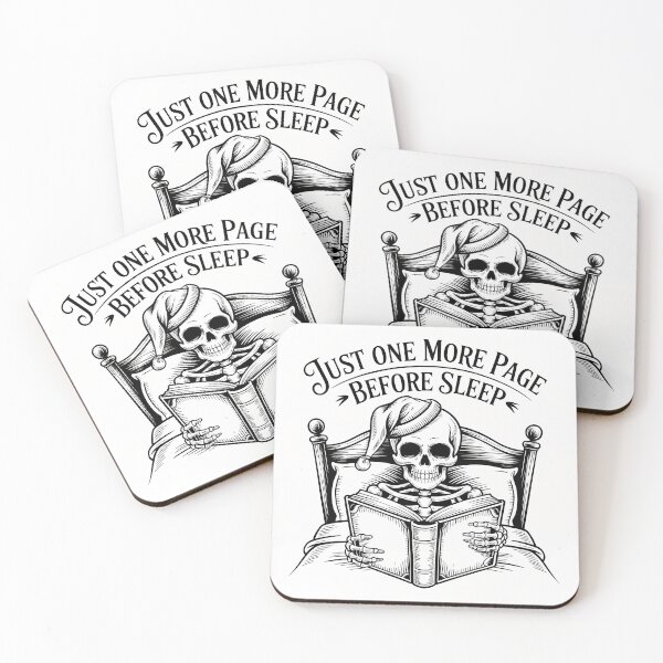 Item preview, Just One More Page – Funny Skeleton Bookworm Reading Lover Shirt designed and sold by LoFizzy.