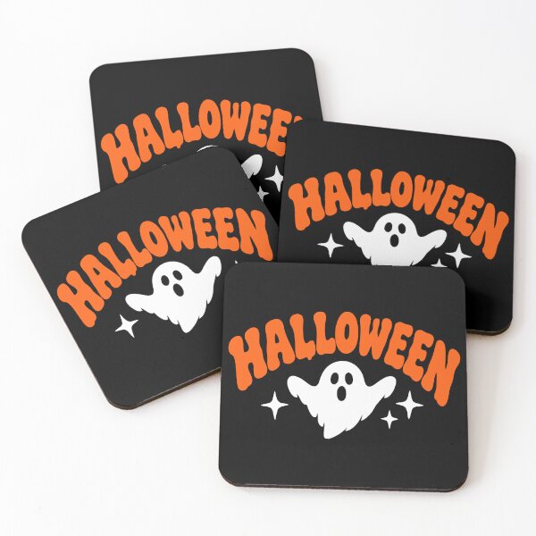 Item preview, Helloween Cute Spooky Ghost Typography designed and sold by mazyoy.