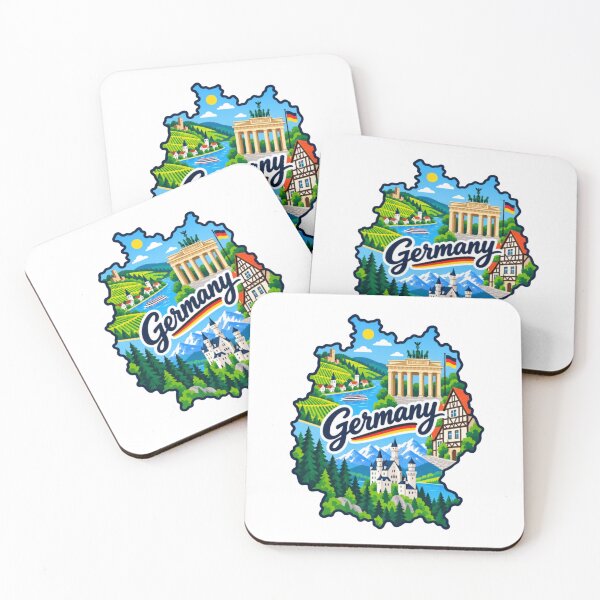 Item preview, Germany Country Map designed and sold by Myra365Art.