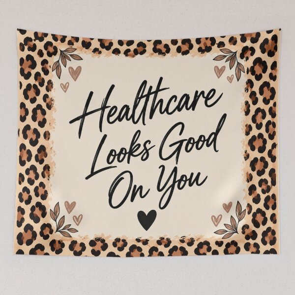 Item preview, Leopard Print Healthcare Throw Blanket designed and sold by ClinicalHubs.