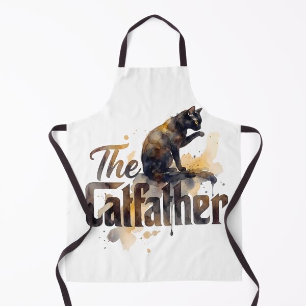 Item preview, The Catfather - Funny Black Cat Dad Parody designed and sold by PurrfectHome.