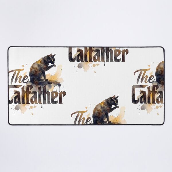 Item preview, The Catfather - Funny Black Cat Dad Parody designed and sold by PurrfectHome.
