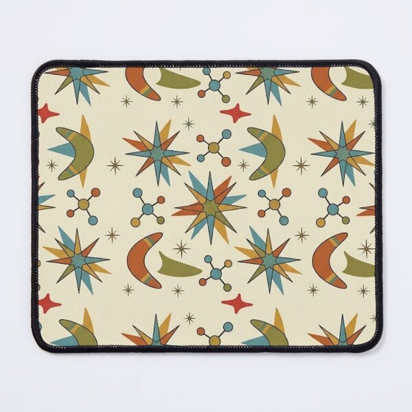 Item preview, Mid Century Modern Atomic Pattern - Retro Starburst Boomerang designed and sold by CattlettArt.