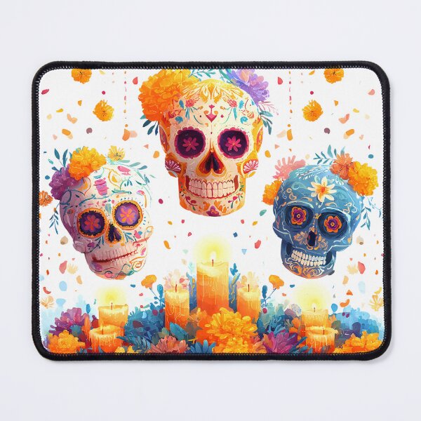 Item preview, Sugar skulls ofrenda Mexican Art designed and sold by Instant Printing.
