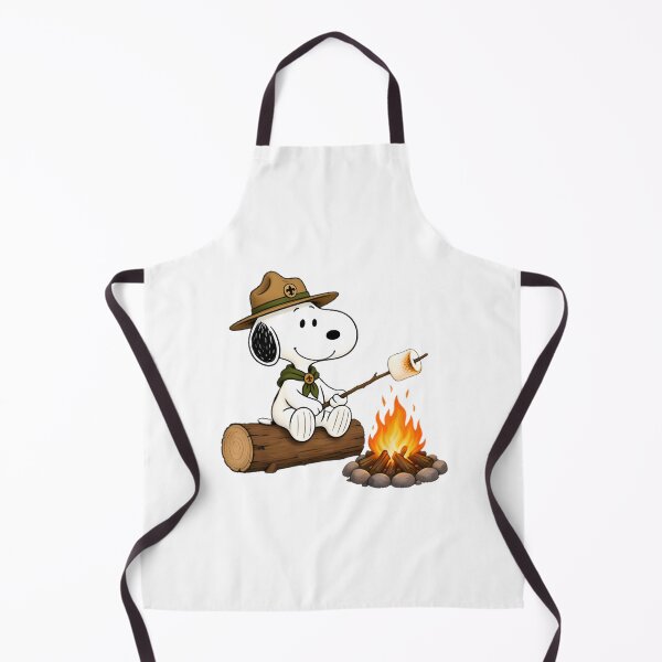 Item preview, Snoopy Camping Campfire Adventure Outdoor Nature Illustration designed and sold by munindra15.