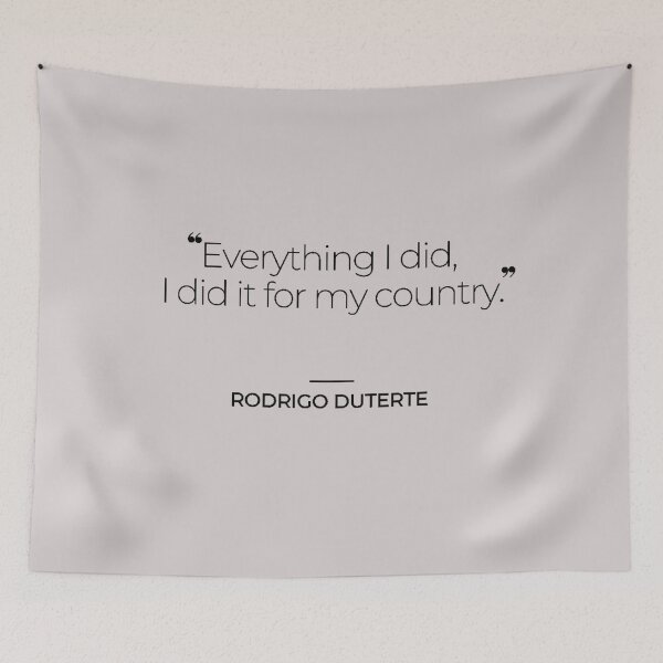 Item preview, Duterte Quotes designed and sold by TonsPOD.