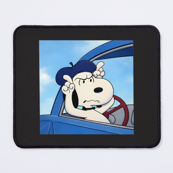 Item preview, Angry Snoopy Driving Cartoon Dog Illustration Design designed and sold by wallflower2war.