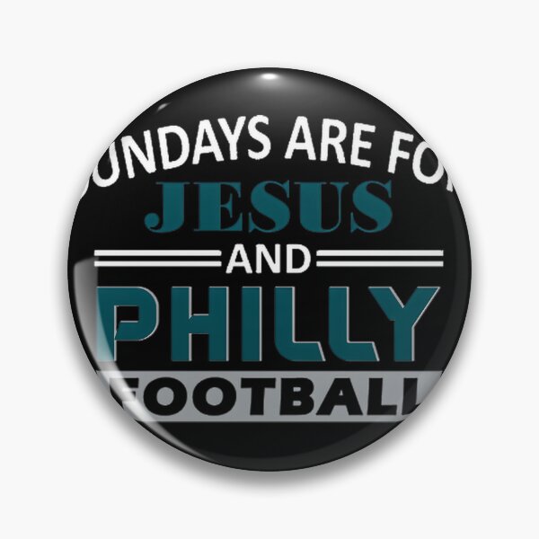 Item preview, Funny Philadelphia Pro Football Design - Sundays Are For Jesus and Philly Fans designed and sold by asnami.