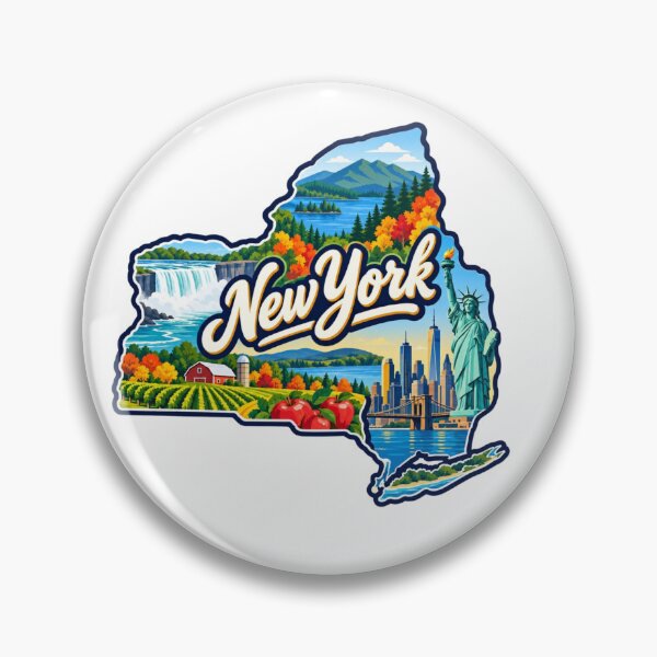 Item preview, New York State Map designed and sold by Myra365Art.